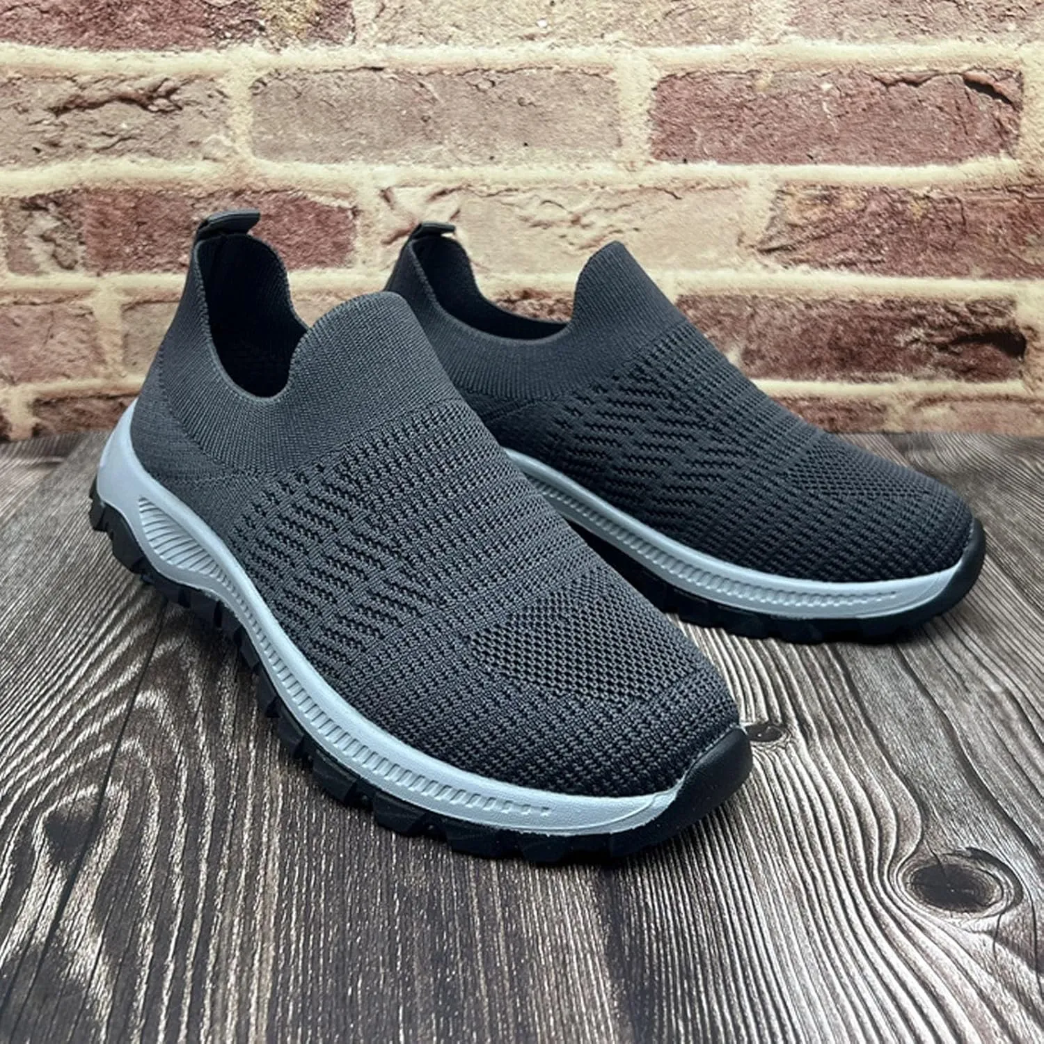 Women's Slip On Sneakers - Lightweight Comfortable Athletic Walking Shoes for Casual Gym Workout Running