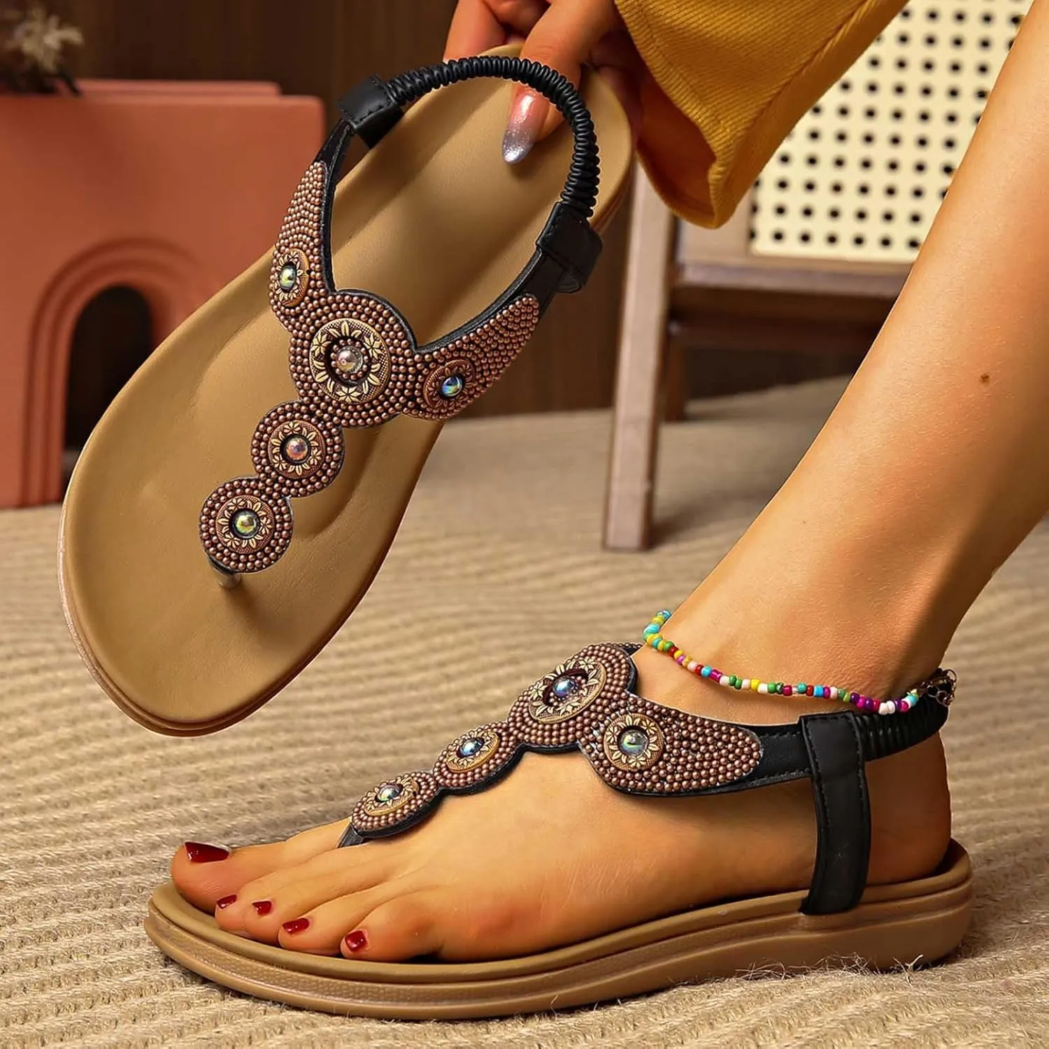 Women's Summer Fashion Leather Sandals Breathable Comfortable Non Slip Shoes Women Summer Sandals 2017