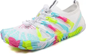 Womens Water Shoes Athletic Hiking Water Shoes Womens Quick Dry Barefoot for Beach Non-Slip for Wading Rafting Hiking Kayaking Surfing Training 2025