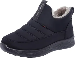 Womens Winter Snow Boots Women Ankle Booties Warm Plush Lined Waterproof Insulated Slip On Outdoor Shoes