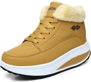 Women's Winter Thermal Boots for Women Waterproof Snow Winter Warm Hiking Work Comfy Boots Sneakers Walking Shoes