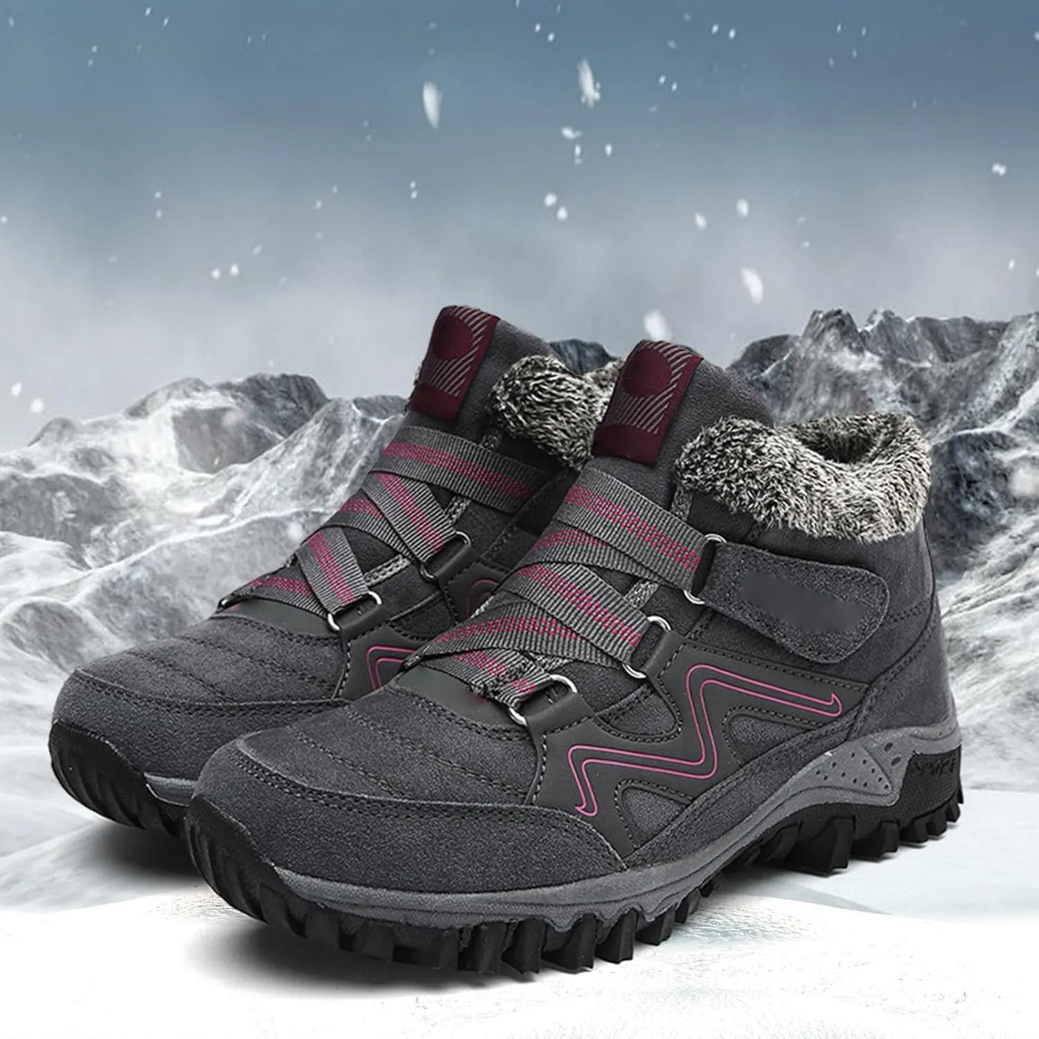 Women's Winter Thermal Boots for Women Waterproof Snow Winter Warm Hiking Work Comfy Boots Sneakers Walking Shoes