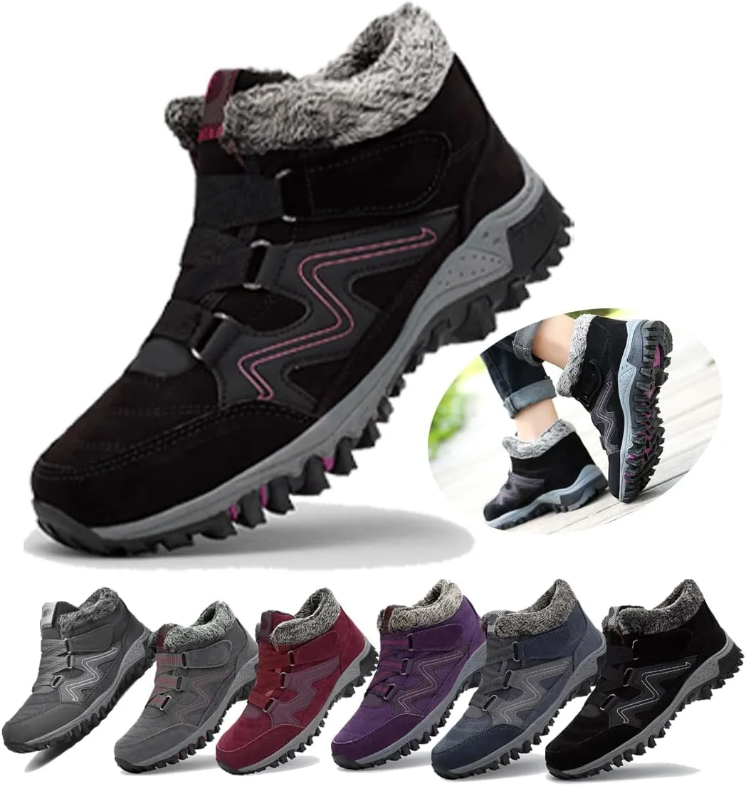 Women'S Winter Thermal Boots For Women Waterproof Snow Winter Warm Hiking Work Comfy Boots Sneakers Walking Shoes,Men'S Winter Thermal Villi Comfortable Platform High Top Shoes