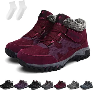 Women's Winter Thermal Boots, Waterproof Snow Non Slip, Winter Thermal High Top Boots of Women and Men