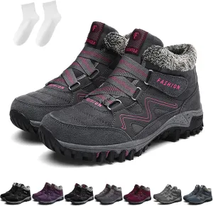 Women's Winter Thermal Boots, Waterproof Snow Non Slip, Winter Thermal High Top Boots of Women and Men