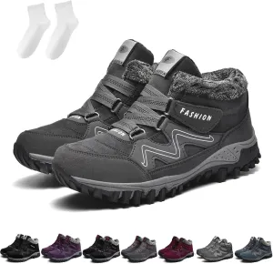 Women's Winter Thermal Boots, Waterproof Snow Non Slip, Winter Thermal High Top Boots of Women and Men