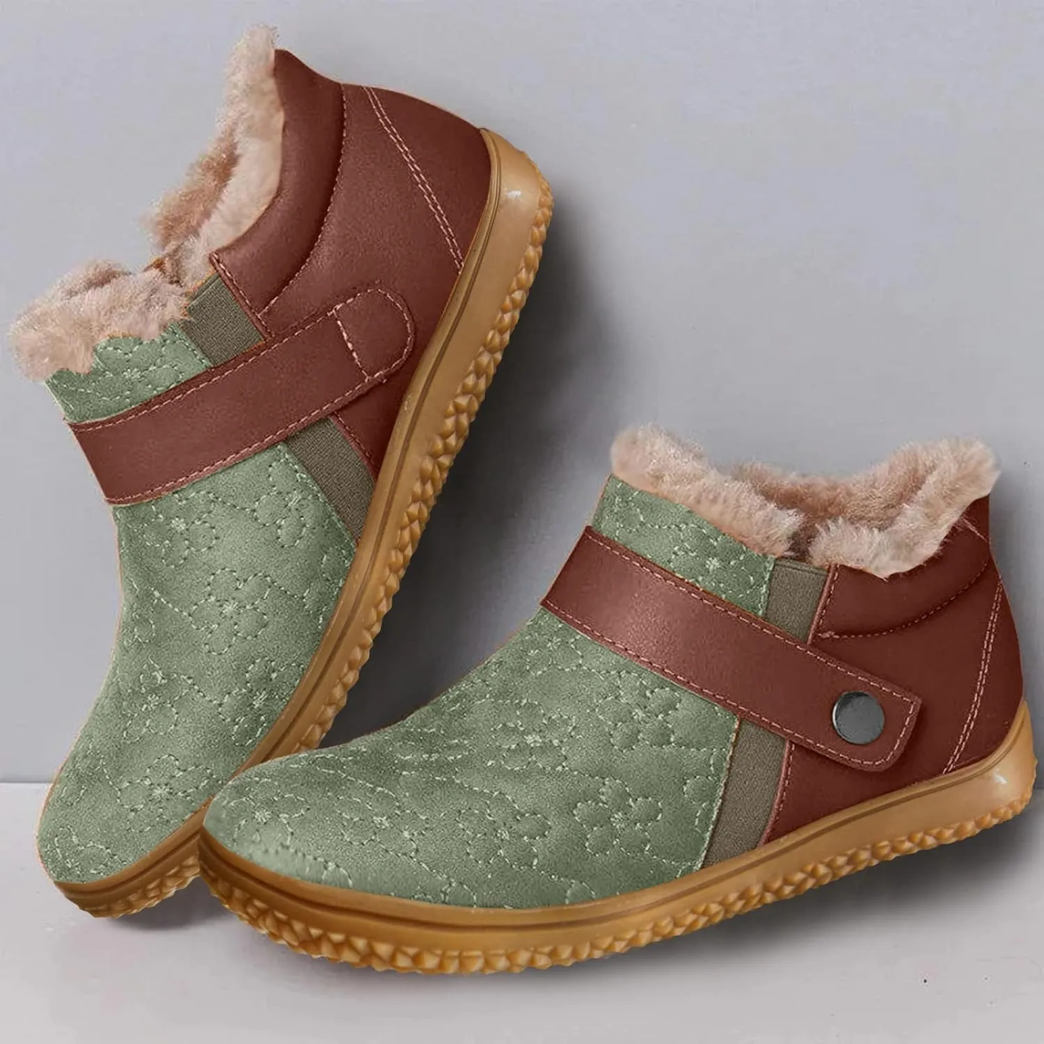Women's Winter Thermal Boots with Zippers Womens Winter Ankle Boots Black Winter Snow Boots Winter Snow Boots Mid Calf Winter Boots for Women Waterproof Snow Non Slip of The Day