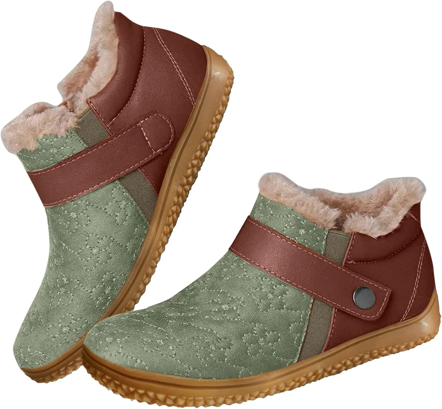 Women's Winter Thermal Boots with Zippers Womens Winter Ankle Boots Black Winter Snow Boots Winter Snow Boots Mid Calf Winter Boots for Women Waterproof Snow Non Slip of The Day