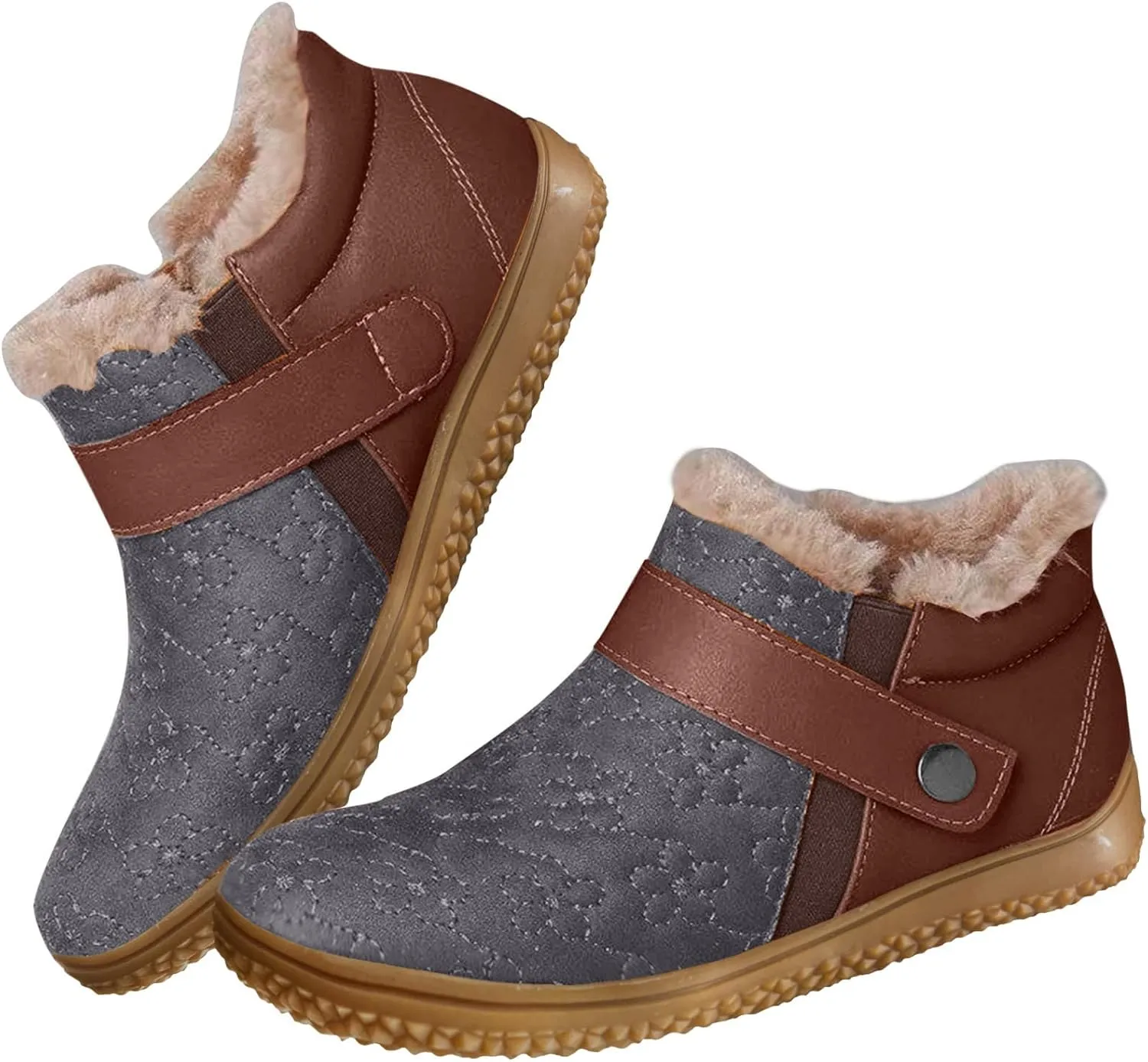 Women's Winter Thermal Boots with Zippers Womens Winter Ankle Boots Black Winter Snow Boots Winter Snow Boots Mid Calf Winter Boots for Women Waterproof Snow Non Slip of The Day